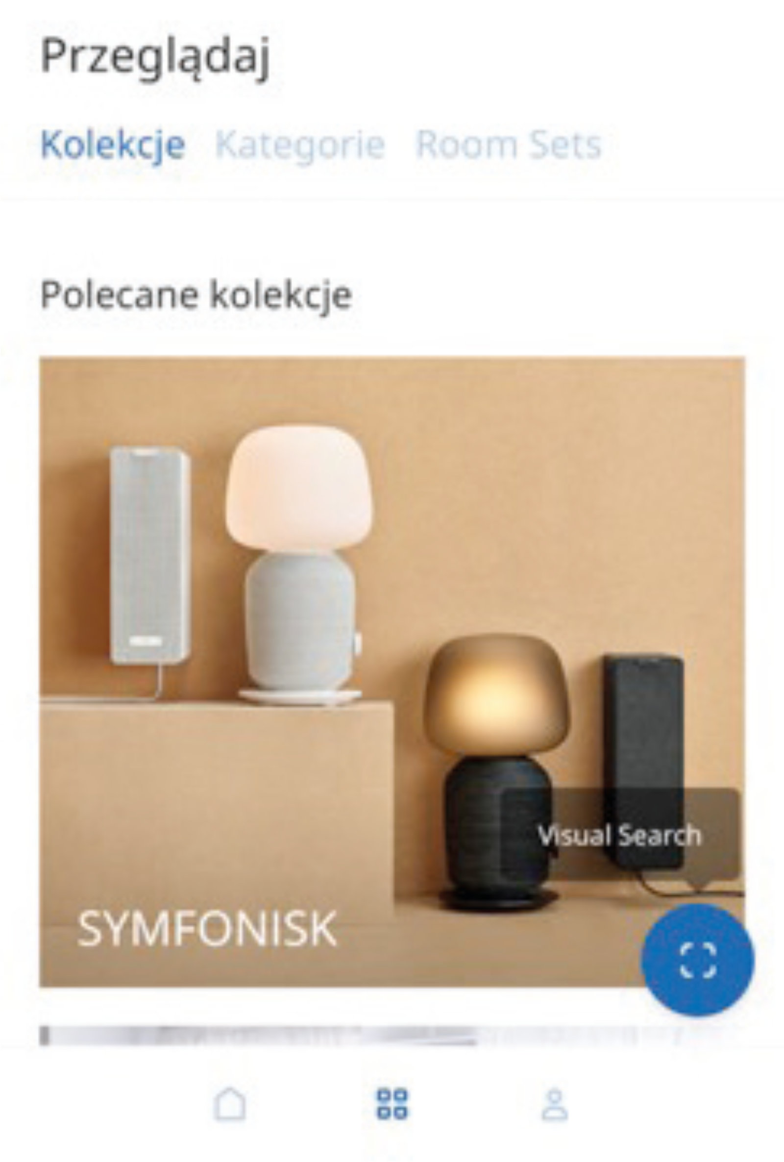 Zrzut ekranu aplikacji Ikea Place