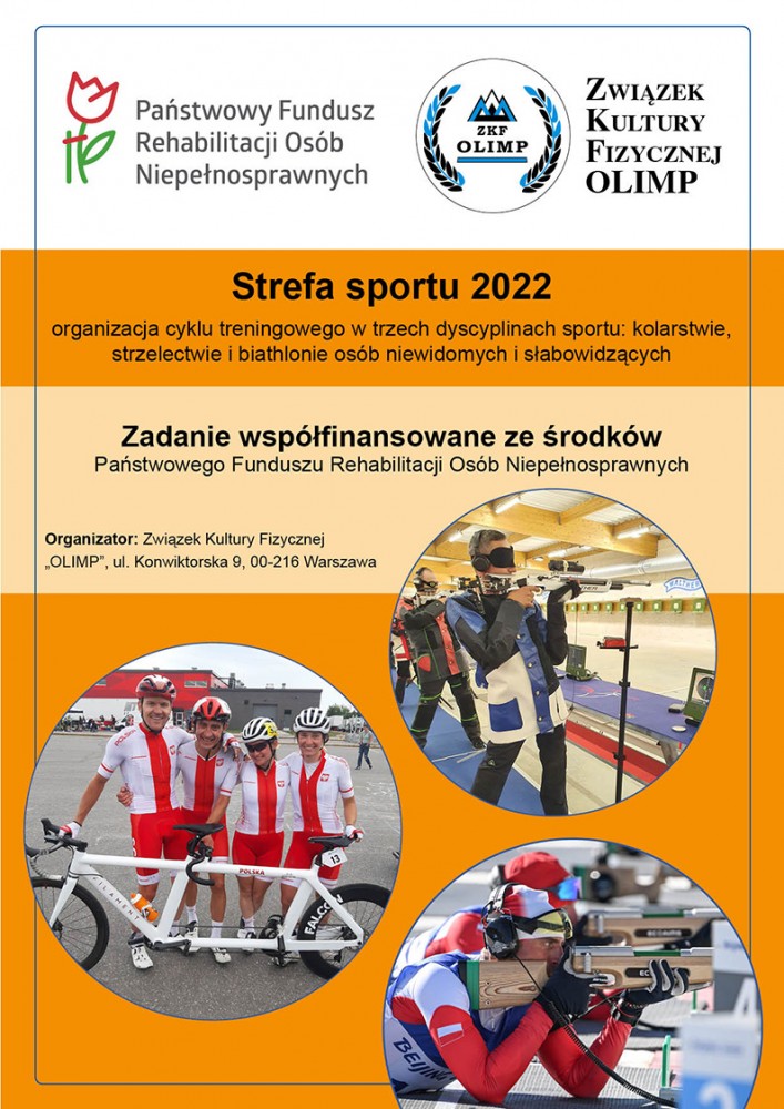 Na grafice Plakat projektu strefa sportu 2022