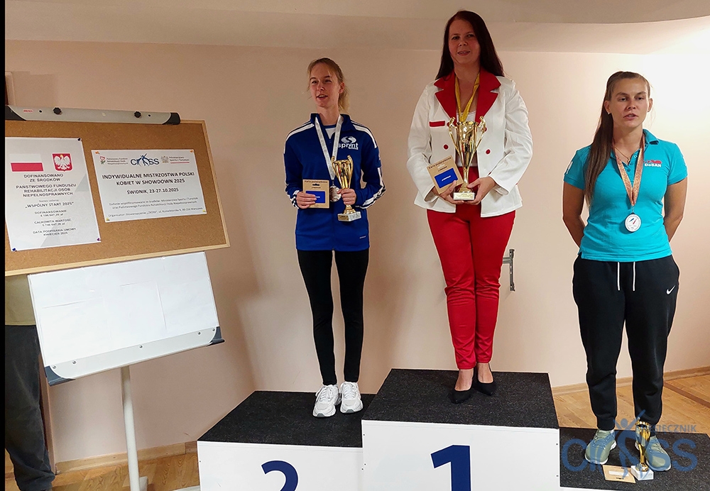 trzy panie na podium